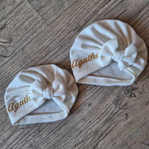Turban bonnet neoud, buns ou simple en tissu maille extensible mi-saison 3 couleurs